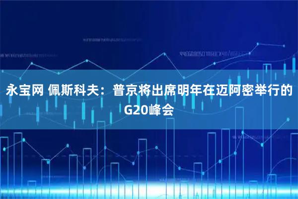 永宝网 佩斯科夫：普京将出席明年在迈阿密举行的G20峰会