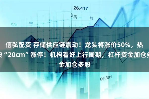 信弘配资 存储供应链震动！龙头将涨价50%，热门股“20cm”涨停！机构看好上行周期，杠杆资金加仓多股