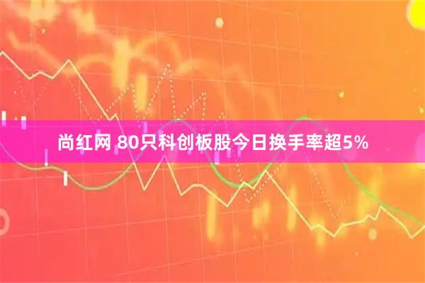 尚红网 80只科创板股今日换手率超5%